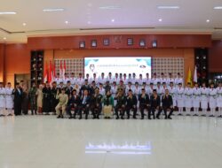 Sebanyak 38 Anggota Paskibraka Resmi Dikukuhkan Oleh Wali Kota Bandar Lampung Eva Dwiana