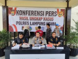 Sat Reskrim Polres Lampung Utara Ringkus Pelaku Persetubuhan dan Pencabulan Anak di Sumatra Selatan