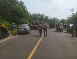 Lima Kendaraan Terlibat Kecelakaan Beruntun di Pringsewu