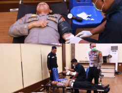 Hari Jadi Humas Ke-74, Polres Tulang Bawang Gelar Donor Darah Serentak