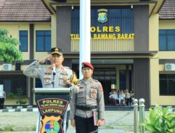 Kapolres Tulang Bawang Barat Pimpin Apel Gelar Pasukan Operasi Zebra Krakatau 2025