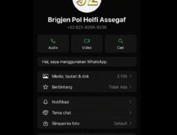 Ingatkan Masyarakat : Nomor WhatsApp Dicatut Oknum, Polda Lampung Tegaskan Bukan Milik Kapolda Irjen Pol Helfi Assegaf