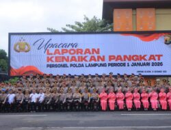 1.256 Personel Polda Lampung Naik Pangkat Periode 1 Januari 2026