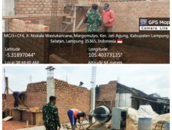 Babinsa Koramil 421-09/TJB Dampingi Pembangunan Koperasi Merah Putih, Progres Capai 25 Persen