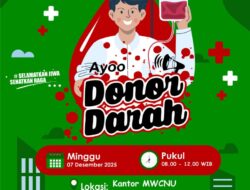 Pimpinan Anak Cabang Gerakan Pemuda GelarAksi Donor Darah Rutin di Kantor Majelis Wakil Cabang Nahdlatul Ulama