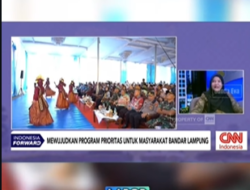 Walikota Eva Dwiana Jadi Narasumber CNN Indonesia dengan Tema “Mewujudkan Program Prioritas untuk Warga Bandar Lampung”