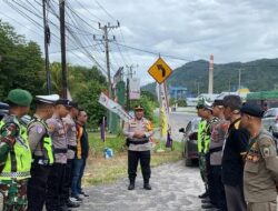 Kepolisian Resor Lampung Selatan Perketat Pengamanan Libur Nataru di Posyan Pasir Putih