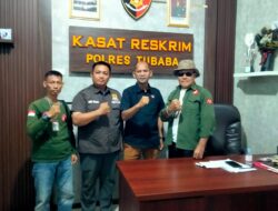 LSM TRINUSA & JWI-TUBABA SILATURAHMI KE KASAT RESKRIM TUBABA
