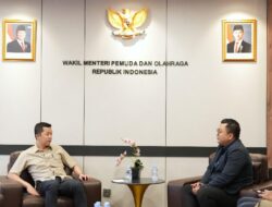 Wamenpora Taufik Terima Audiensi Garuda TV, Bahas Kolaborasikan Program Kepemudaan dan Keolahragaan