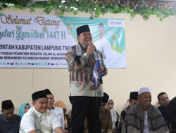 Wabup Azwar Hadi  Pimpin Langsung Safari Ramadhan Pemkab Lamtim di Ponpes Irodatul Falahi