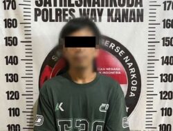 Seorang Pria Asal Way Kanan Dibekuk Polisi, Diduga Edarkan Sabu