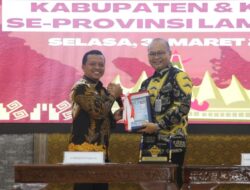 Bupati Pringsewu Hadiri Penyerahan LKPD Unaudited Tahun Anggaran 2025 di Aula BPK RI Perwakilan Provinsi Lampung