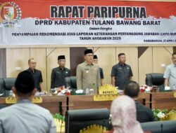 Bupati Novriwan Jaya Hadiri Rapat Paripurna Penyampaian Rekomendasi LKPJ 2025
