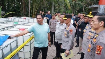 Polda Lampung Berhasil Bongkar Sindikat Penimbunan BBM Ilegal di Pesawaran