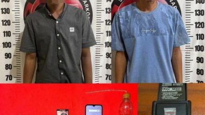 Satresnarkoba Polres Way Kanan Ringkus Dua Pria Diduga Edarkan Sabu di Negeri Bumi Putra