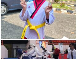 Atlet Lampung Timur Raisa Ramdani Raih Emas di Taekwondo Gubernur Lampung Cup II 2026